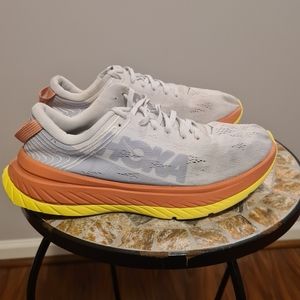 HOKA ONE CARBON X 1102887-NCLN Womens Size 8.5 Running Shoe Nimbus Cloud.